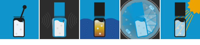 Icons showing the different ways to steep e-liquid. 