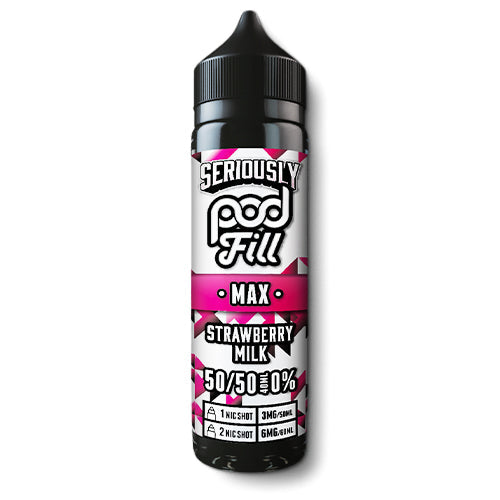 Seriously Pod Fill Max Strawberry Milk | From £7.5 | 40ml Shortfill