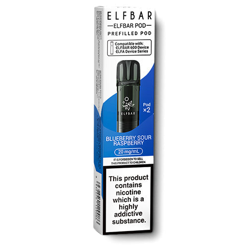 Elf Bar 600 Blueberry Sour Raspberry Pods | 3 for 11 E-Cigarette Direct Elf Bar 600 Blueberry Sour Raspberry Pods | 3 for 11 E-Cigarette Direct