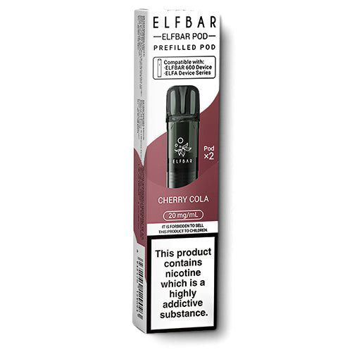 Elf Bar 600 Cherry Cola Pods | 3 for 11 E-Cigarette Direct Elf Bar 600 Cherry Cola Pods | 3 for 11 E-Cigarette Direct