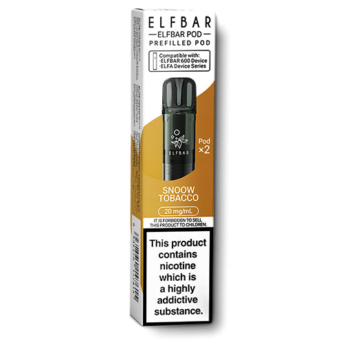 Elf Bar 600 Snoow Tobacco Pods | 3 for 11 E-Cigarette Direct Elf Bar 600 Snoow Tobacco Pods | 3 for 11 E-Cigarette Direct