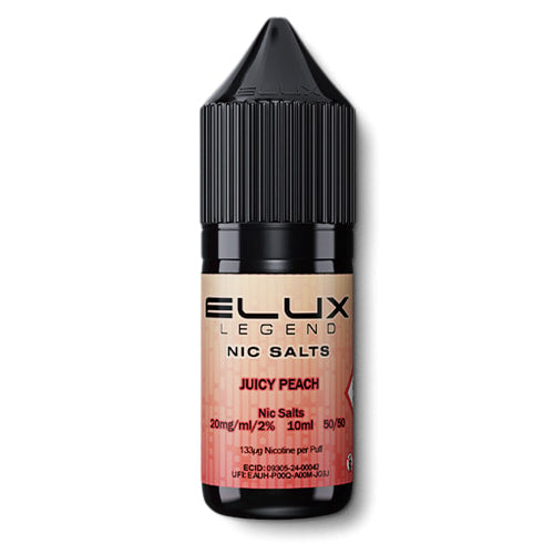 Elux Legend Juicy Peach Salts | From 3.33 | E-Cigarette Direct