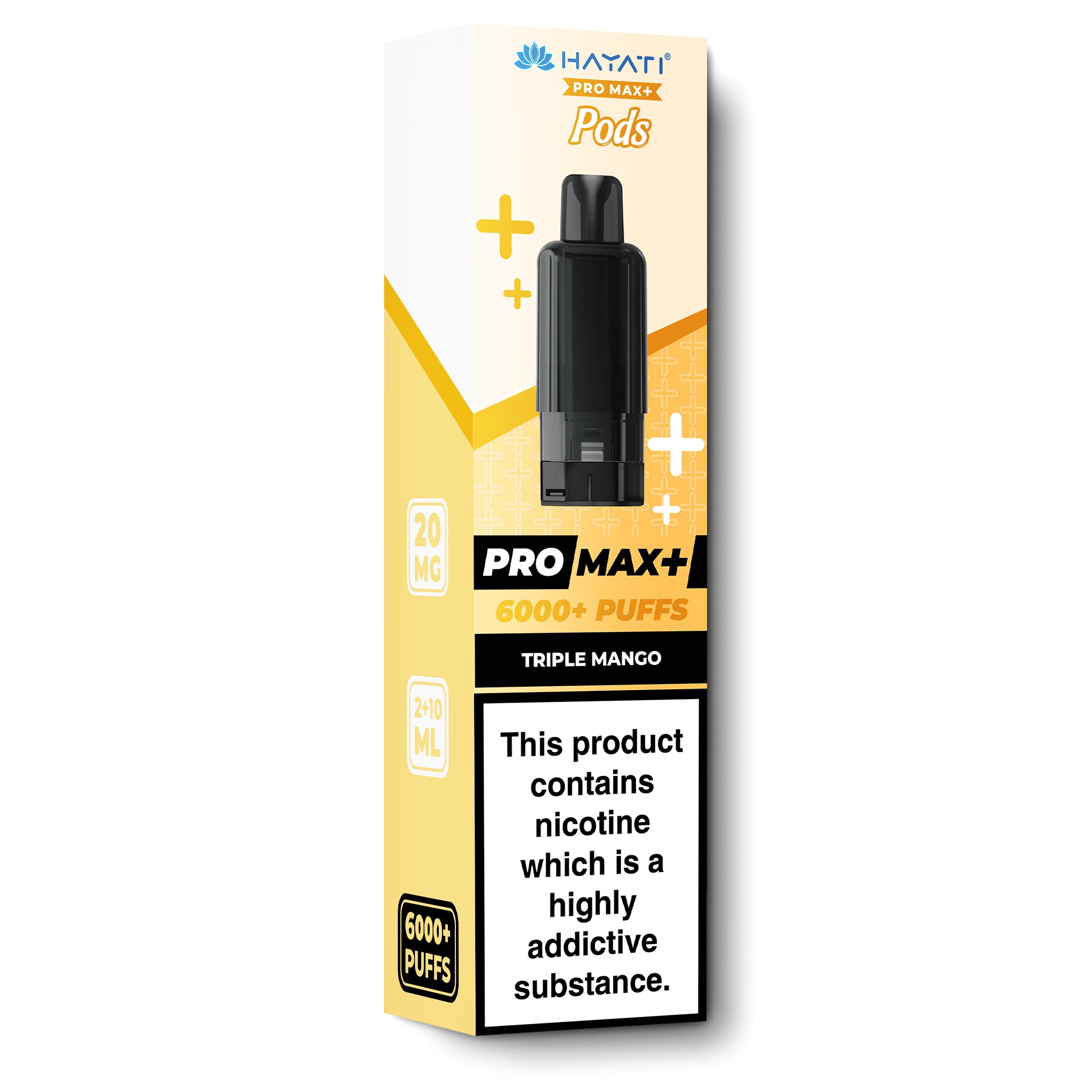 triple mango hayati pro max Hayati Pro Max+ 6000 Prefilled Pod Vape Kit Triple Mango 20mg