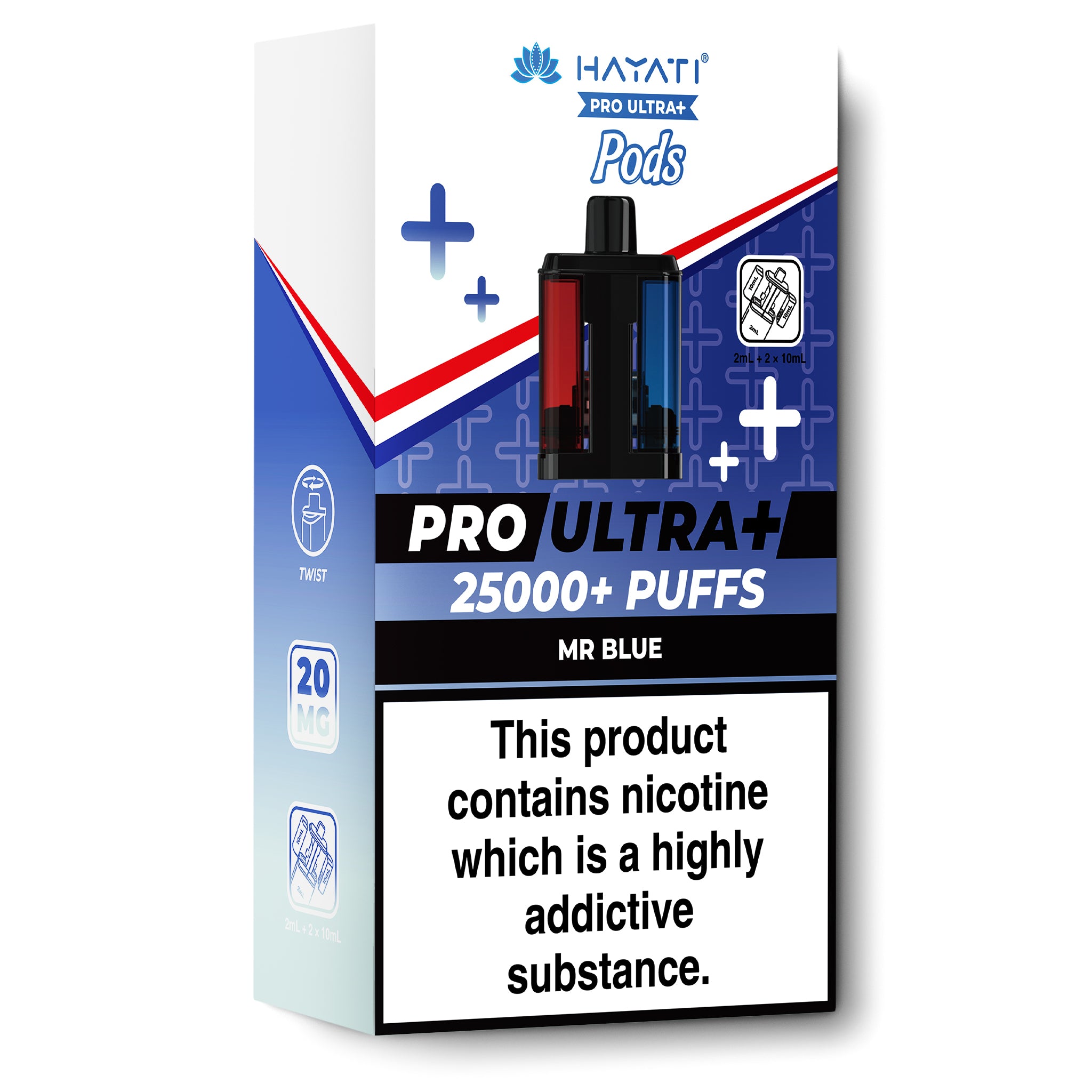 hayati pro ultra pods Hayati Pro Ultra+ Mr Blue 25K Refill Pods | Hayati Pro Ultra+ Kiwi Banana /  Straw' Banana 25K Refill Pods | 3 for £20