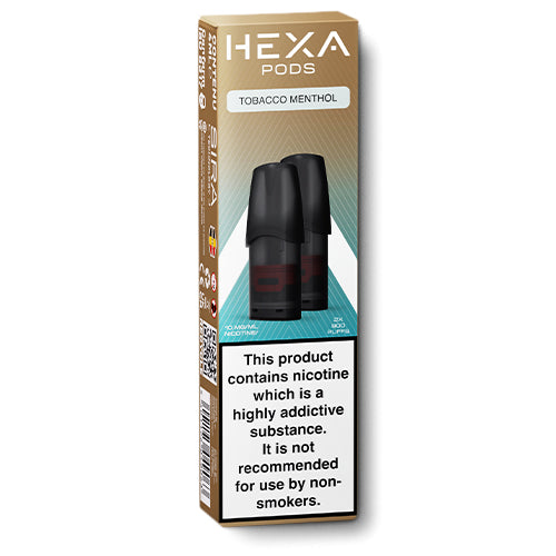 Hexa Tobacco Menthol Pods | 6.99 | E-Cigarette Direct Hexa Tobacco Menthol Pods | 6.99 | E-Cigarette Direct