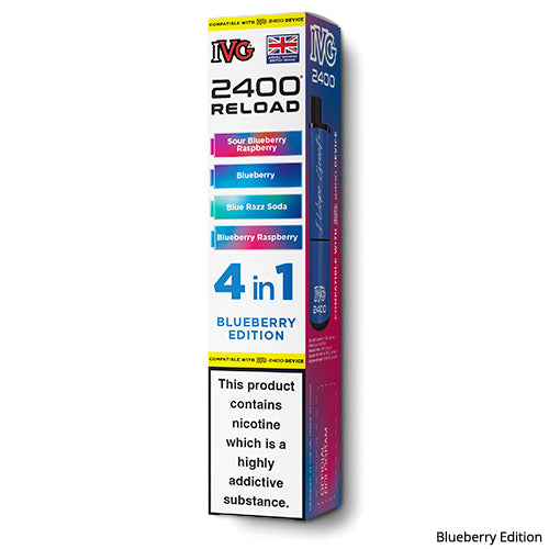 IVG 2400 Blueberry Edition Pod Refills | 4 Flavours in One | 3 for 17 E-Cigarette Direct IVG 2400 Blueberry Edition Pod Refills | 4 Flavours in One | 3 for 17 E-Cigarette Direct