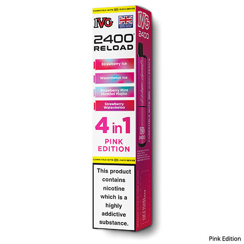 IVG 2400 Pink Edition Pod Refills | 4 Flavours in One | 3 for 17 E-Cigarette Direct IVG 2400 Pink Edition Pod Refills | 4 Flavours in One | 3 for 17 E-Cigarette Direct