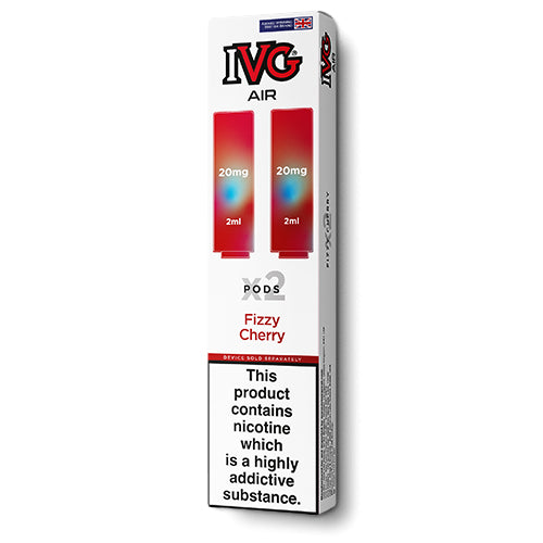IVG Air Fizzy Cherry Pods | 3 for 11 | Pack of 2 E-Cigarette Direct IVG Air Fizzy Cherry Pods | 3 for 11 | Pack of 2 E-Cigarette Direct