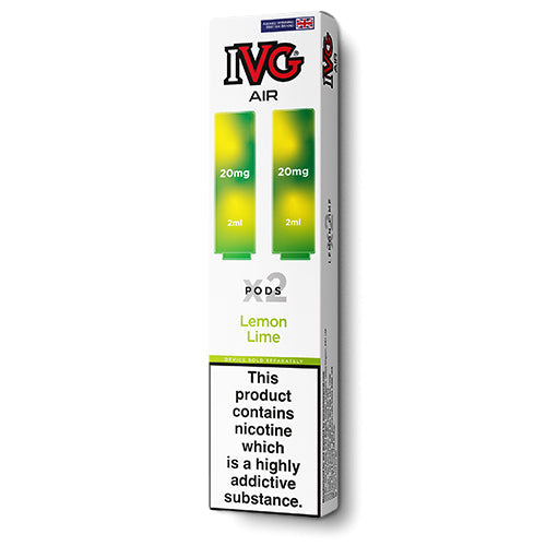 rechargeable vapes hayati IVG Air Lemon Lime Pods | 3 for £11