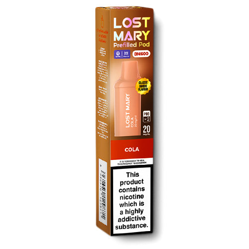 Lost Mary BM600 Cola Prefilled Pods | E-Cigarette Direct Lost Mary BM600 Cola Prefilled Pods | E-Cigarette Direct