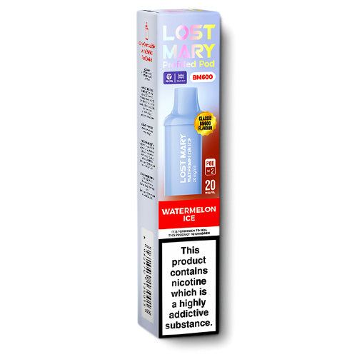 Lost Mary BM600 Watermelon Ice Prefilled Pods | E-Cigarette Direct Lost Mary BM600 Watermelon Ice Prefilled Pods | E-Cigarette Direct