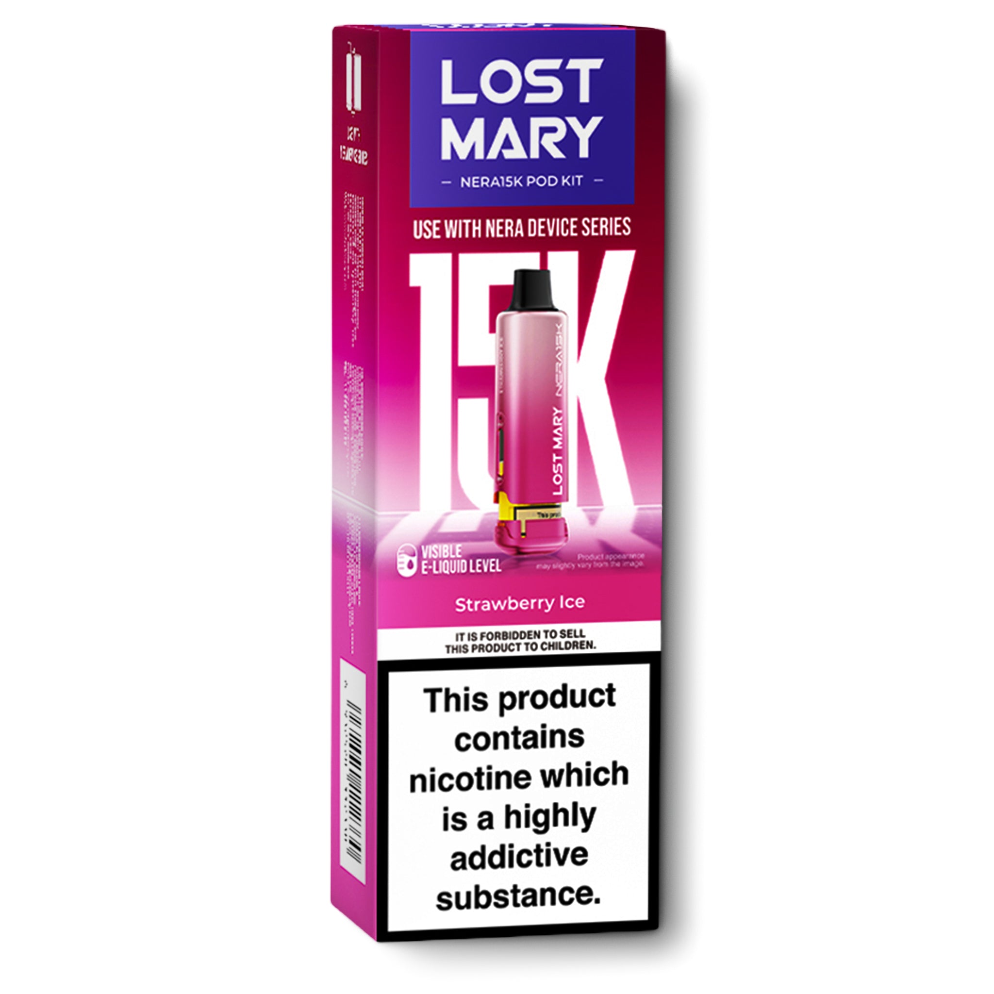 Lost Mary Strawberry Ice Nera 15k Refill Pods | 3 for 17 | E-Cigarette  Direct