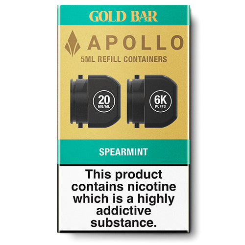 gold bar spearmint disposable vape Apollo Disposable Vape APOLLO POD KIT SPEARMINT (5) – CLYDE IMPORTERS  (SCOTLAND) LTD Disposable Vape by Gold Bar