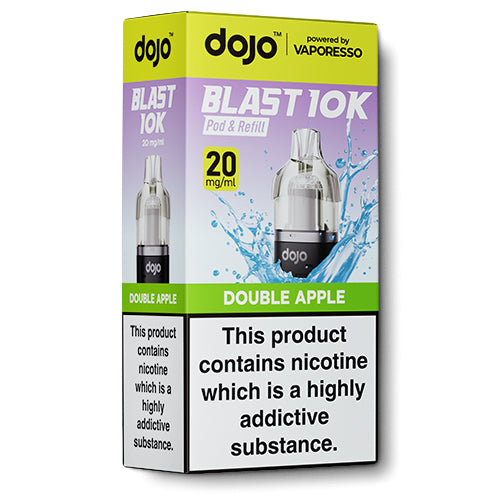 Dojo Blast 10k Double Apple Pod & Refill | Just 4.99 E-Cigarette Direct Dojo Blast 10k Double Apple Pod & Refill | Just 4.99 E-Cigarette Direct