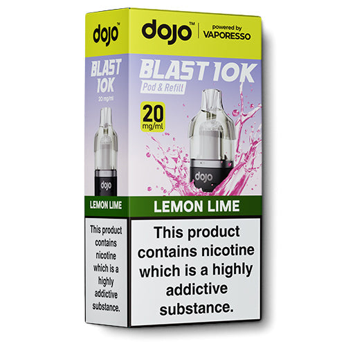 Dojo Blast 10k Lemon Lime Pod & Refill | Just 4.99 E-Cigarette Direct Dojo Blast 10k Lemon Lime Pod & Refill | Just 4.99 E-Cigarette Direct