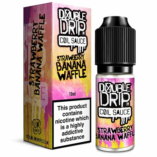 Double Drip Strawberry & Banana Waffle | From 3.33 E-Cigarette Direct Double Drip Strawberry & Banana Waffle | From 3.33 E-Cigarette Direct