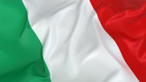 Italian flag. 