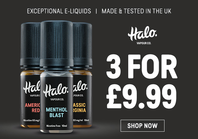 Halo e-liquid - 3 for 9.99 