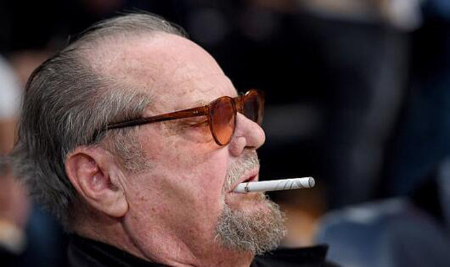 Jack Nicholson with a cigalike in mouth