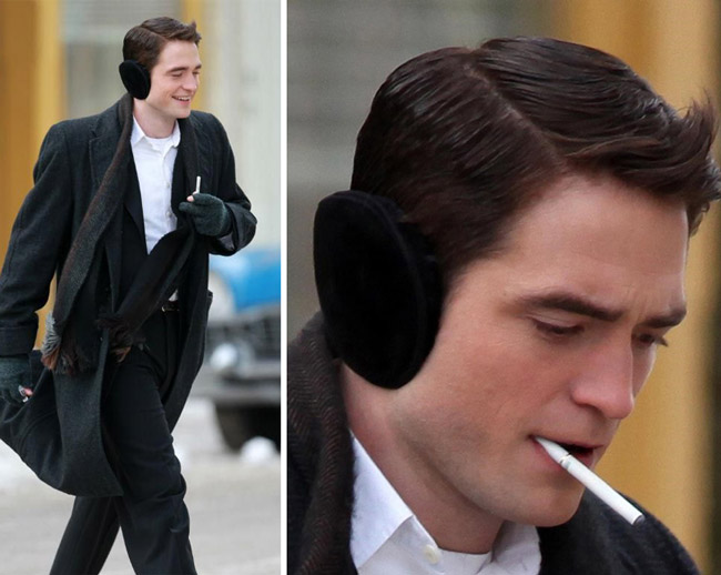 Paparazzi image of Robert Pattinson with a cigalike device