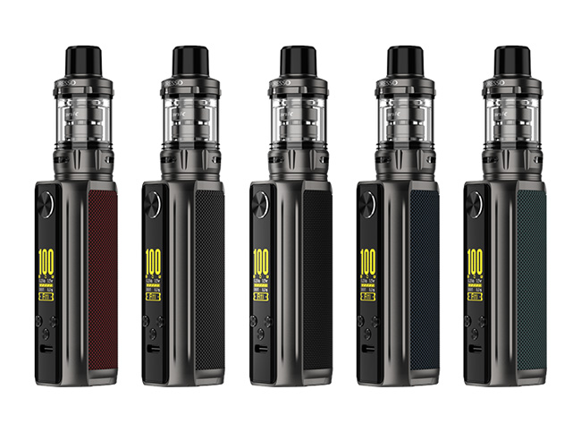 Vaporesso Target device in different colours. 
