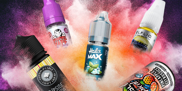 A selection of the best currently available vape juice brands.