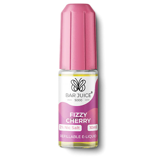 Bottle of Bar juice 5000 nic salt fizzy cherry flavour