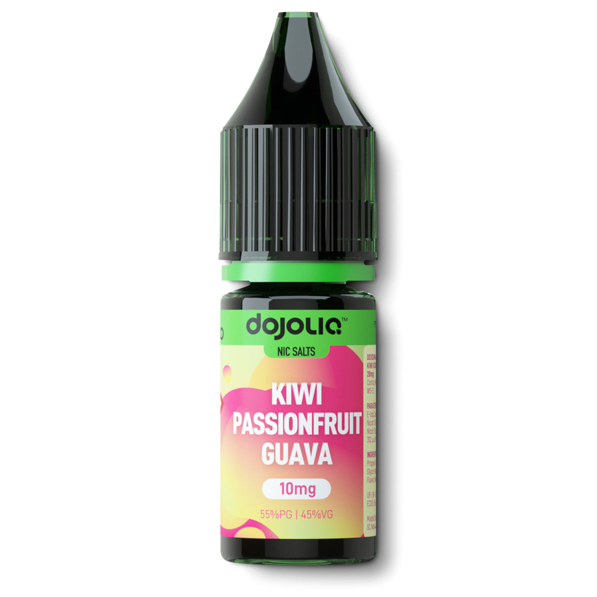 Dojoliq nic salts kiwi passionfruit guava flavour