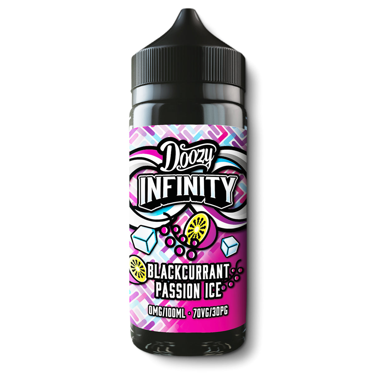 Doozy Infinity Podfill Blackcurrant Passion Ice vape juice bottle