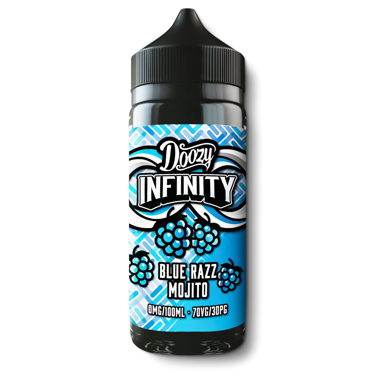 Doozy Infinity Shortfill Blue Razz Mojito vape juice bottle