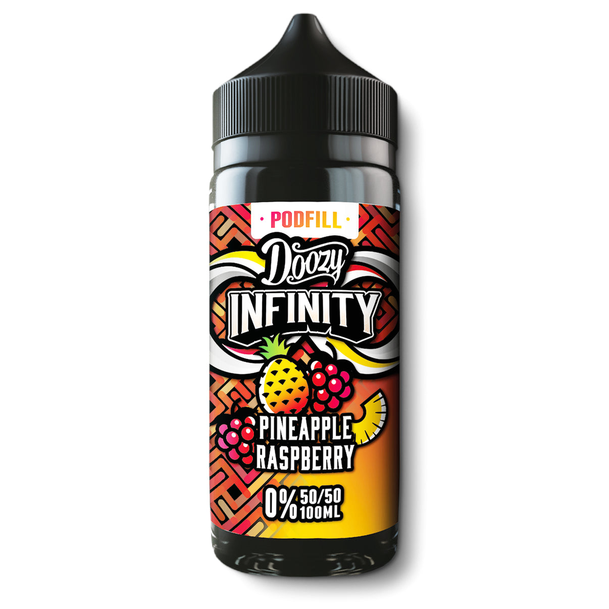 Doozy Infinity Podfill Pineapple Raspberry vape juice bottle