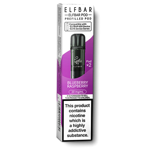 Elf Bar 600 Prefilled Pods Blueberry Raspberry