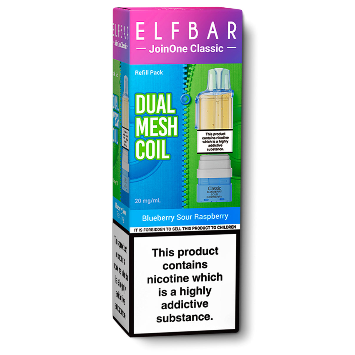 Elfbar JoinOne15 refill pods blueberry sour raspberry flavour