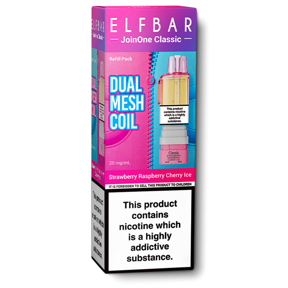 Elfbar JoinOne15 refill pods strawberry raspberry cherry ice flavour