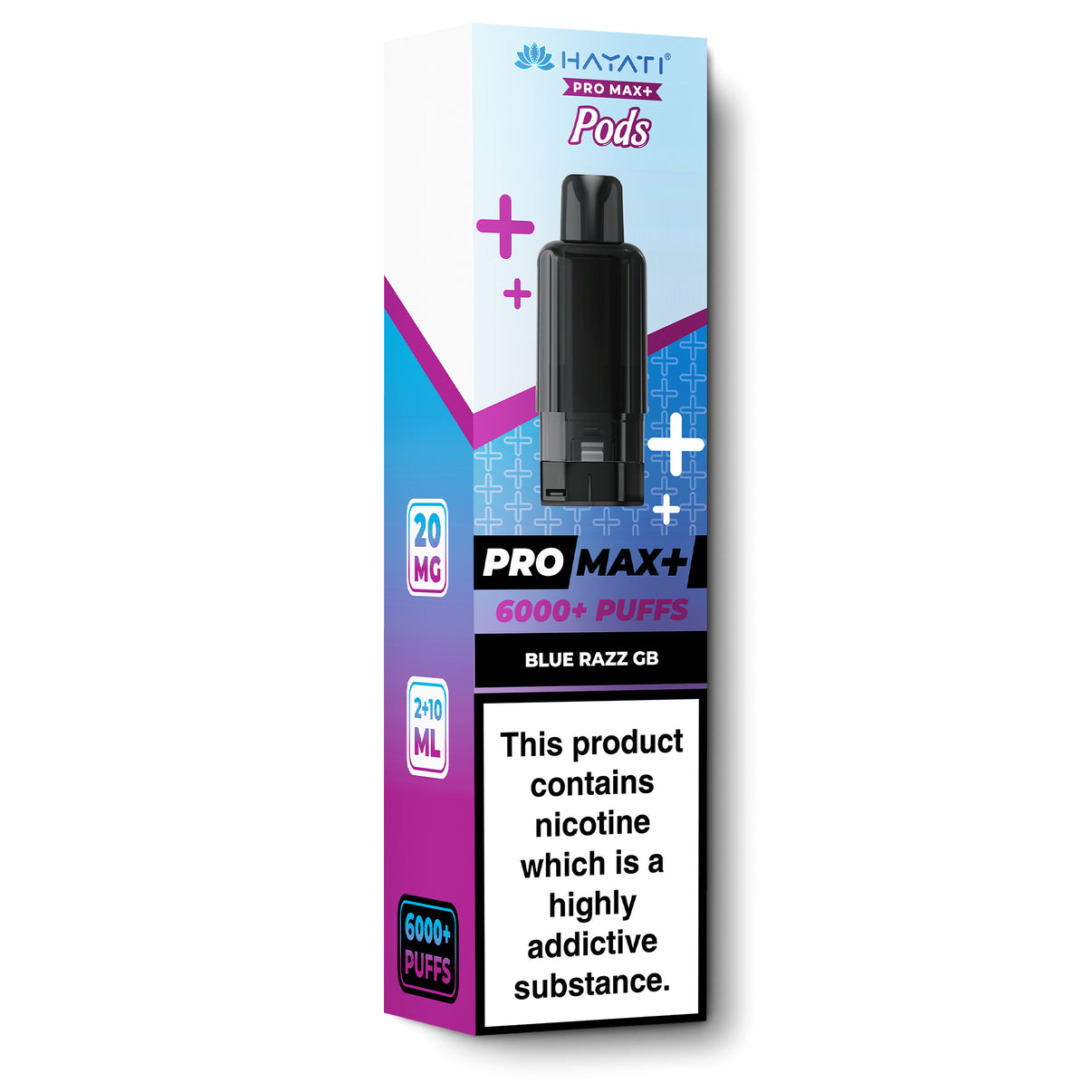 Hayati Pro Max + prefilled pods blue razz gb flavour