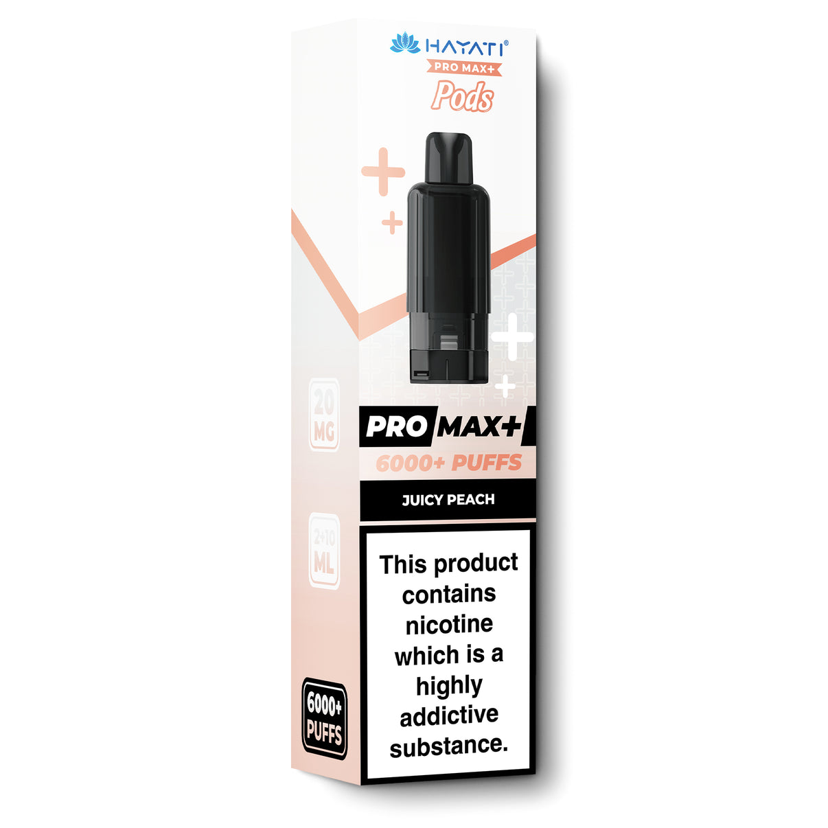 Hayati Juicy Peach Pro Max + Refills | 6.99 E-Cigarette Direct Hayati Juicy Peach Pro Max + Refills | 6.99 E-Cigarette Direct