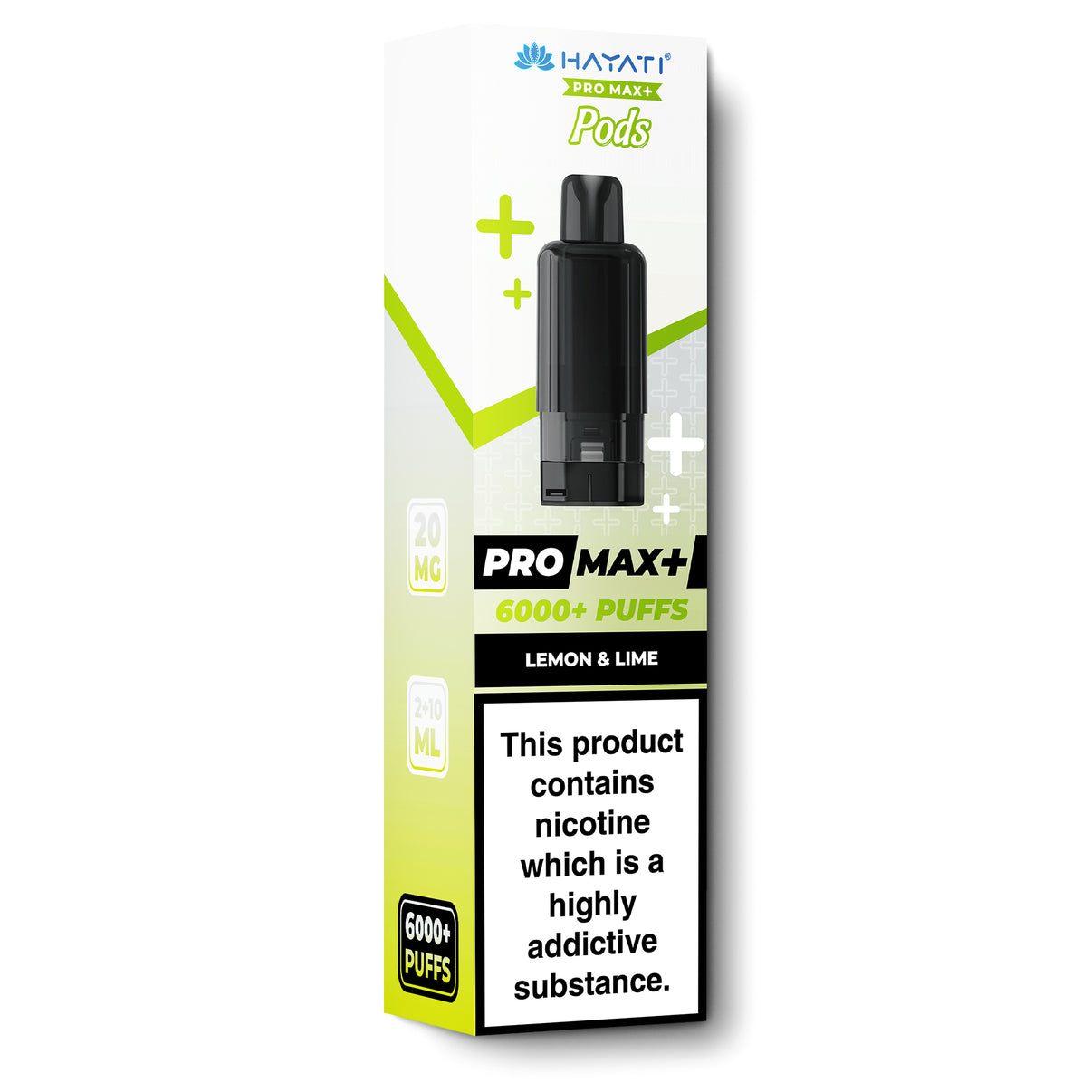 Hayati Pro Max + prefilled pods lemon and lime flavour