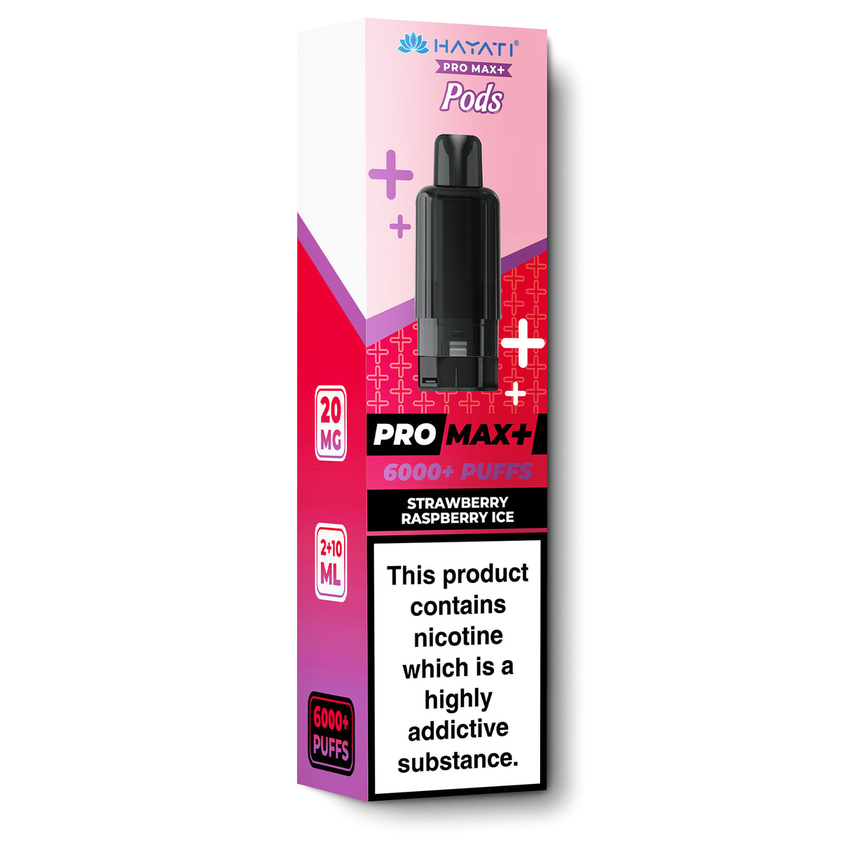 Hayati Pro Max + prefilled pods strawberry raspberry ice flavour