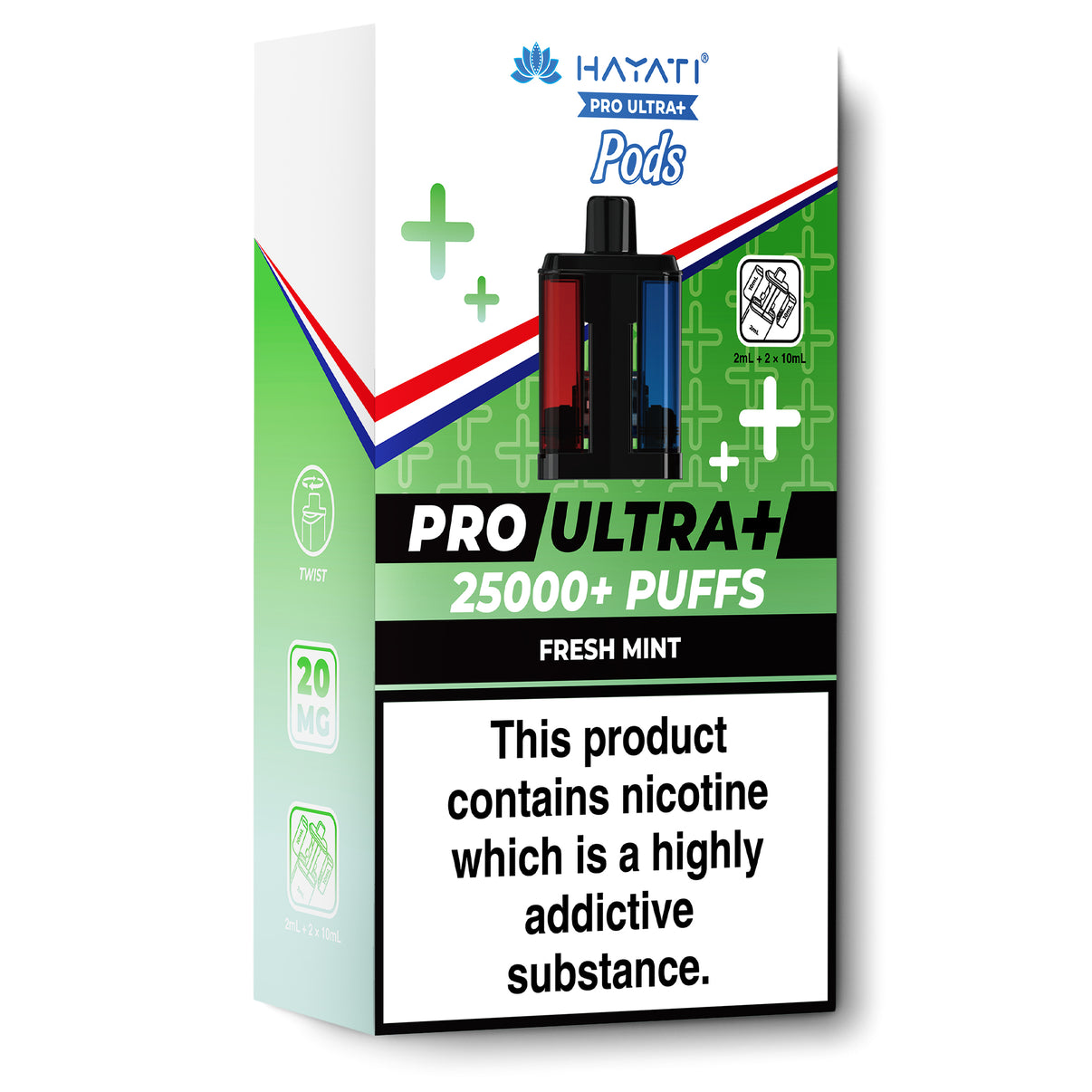 Hayati Pro Ultra+ refill pods fresh mint flavour