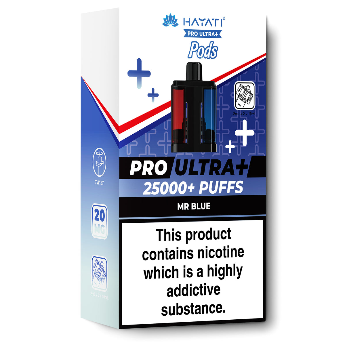 Hayati Pro Ultra+ refill pods Mr Blue flavour