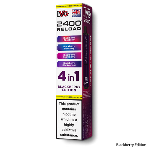 IVG 2400 Blackberry Edition Pod Refills | 4 Flavours in One | 3 for 17 E-Cigarette Direct IVG 2400 Blackberry Edition Pod Refills | 4 Flavours in One | 3 for 17 E-Cigarette Direct