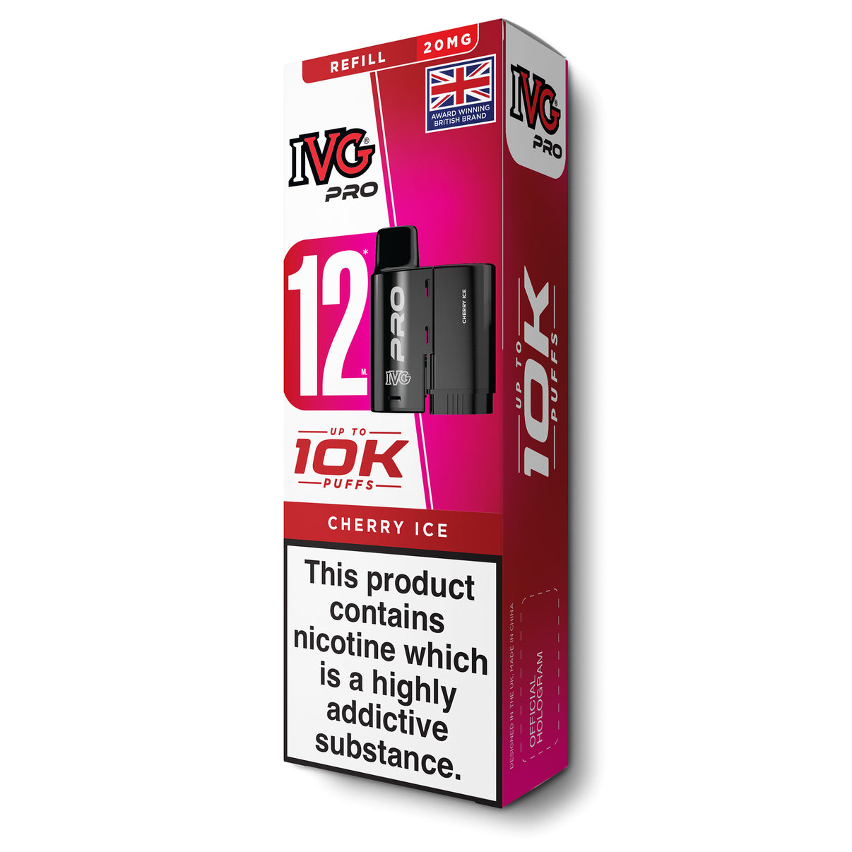 IVG Pro 12 refill pods cherry ice flavour