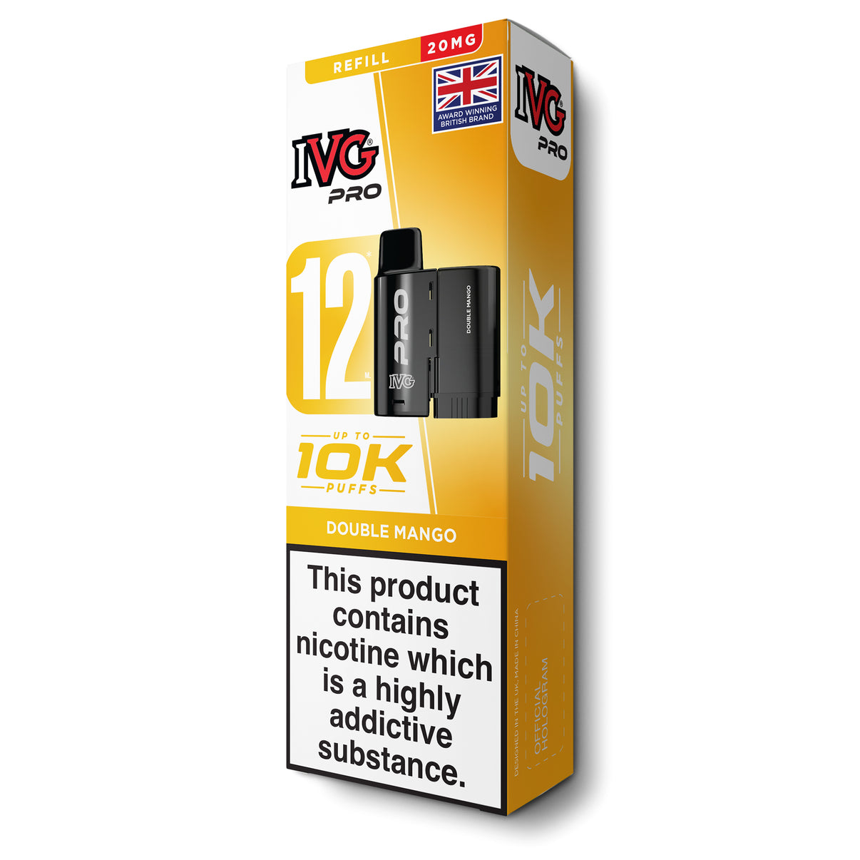 IVG Pro 12 refill pods double mango flavour