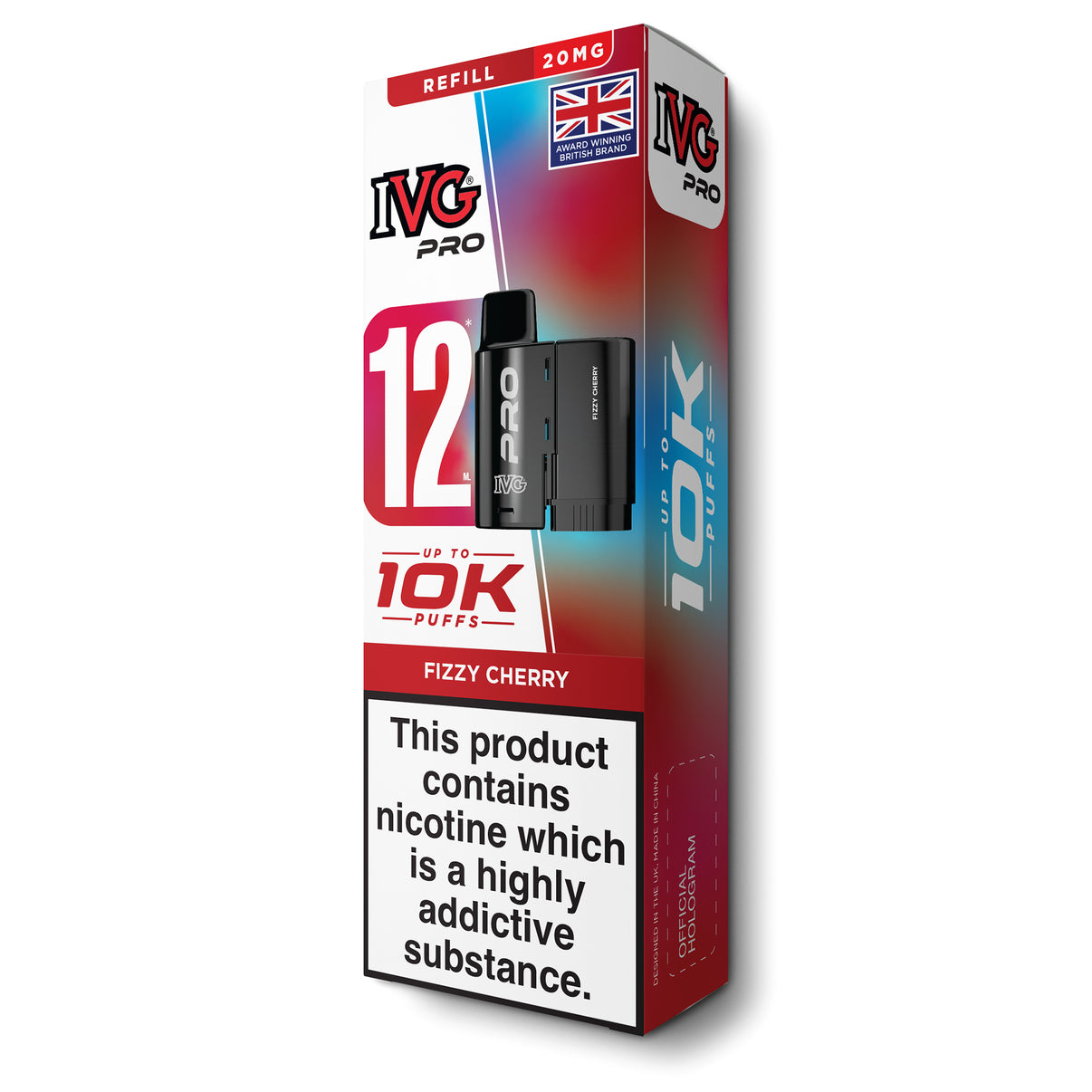 IVG Pro 12 refill pods fizzy cherry flavour