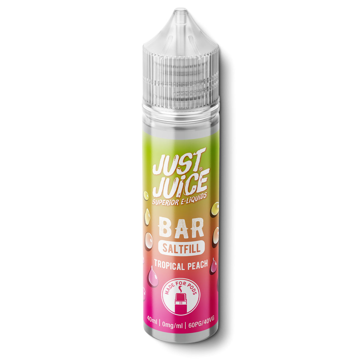 Just Juice Bar Saltfill tropical peach flavour