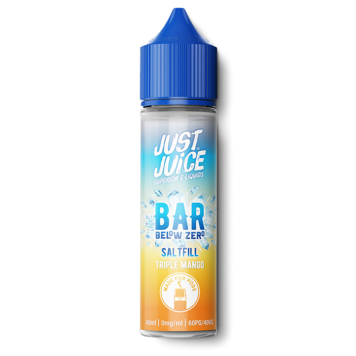 Just Juice Bar Below Zero 40ml saltfill triple mango flavour