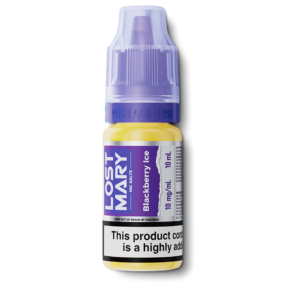 Lost Mary 10ml nic salts blackberry ice flavour