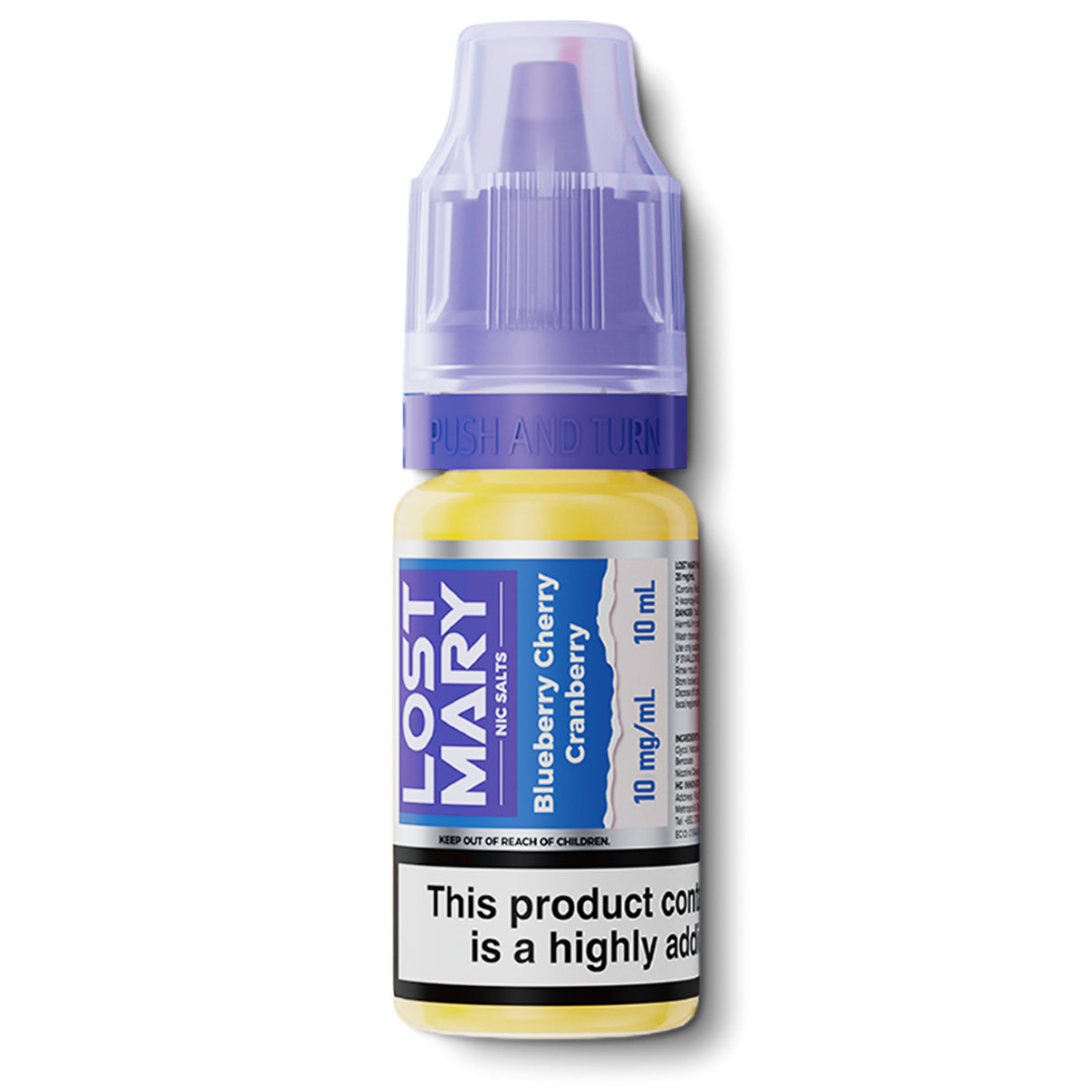 Lost Mary 10ml nic salts blueberry cherry cranberry flavour
