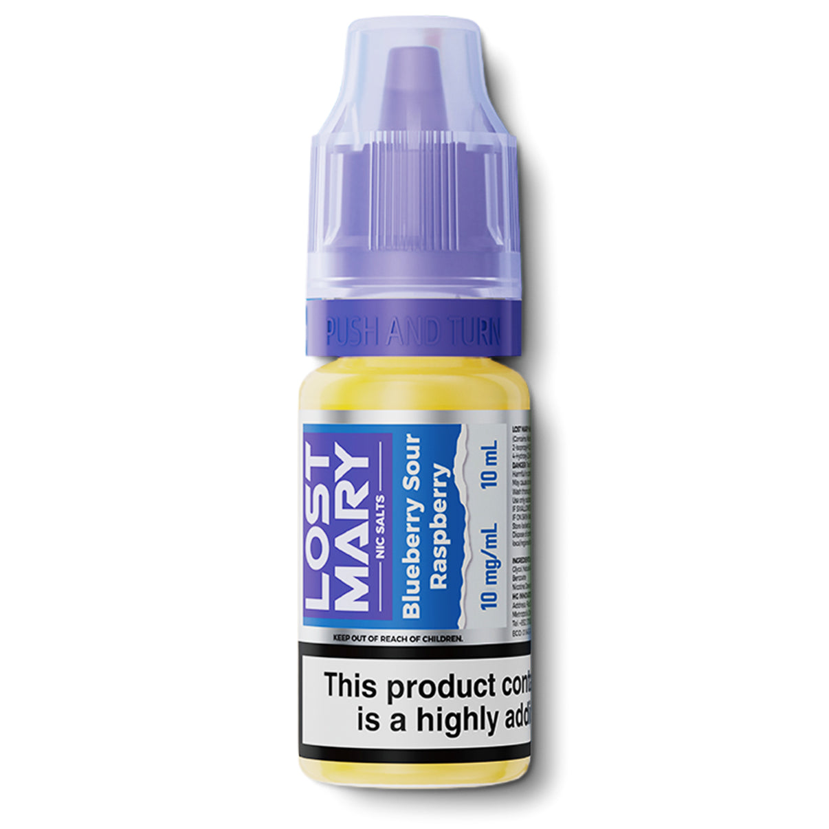 Lost Mary 10ml nic salts blueberry sour raspberry flavour