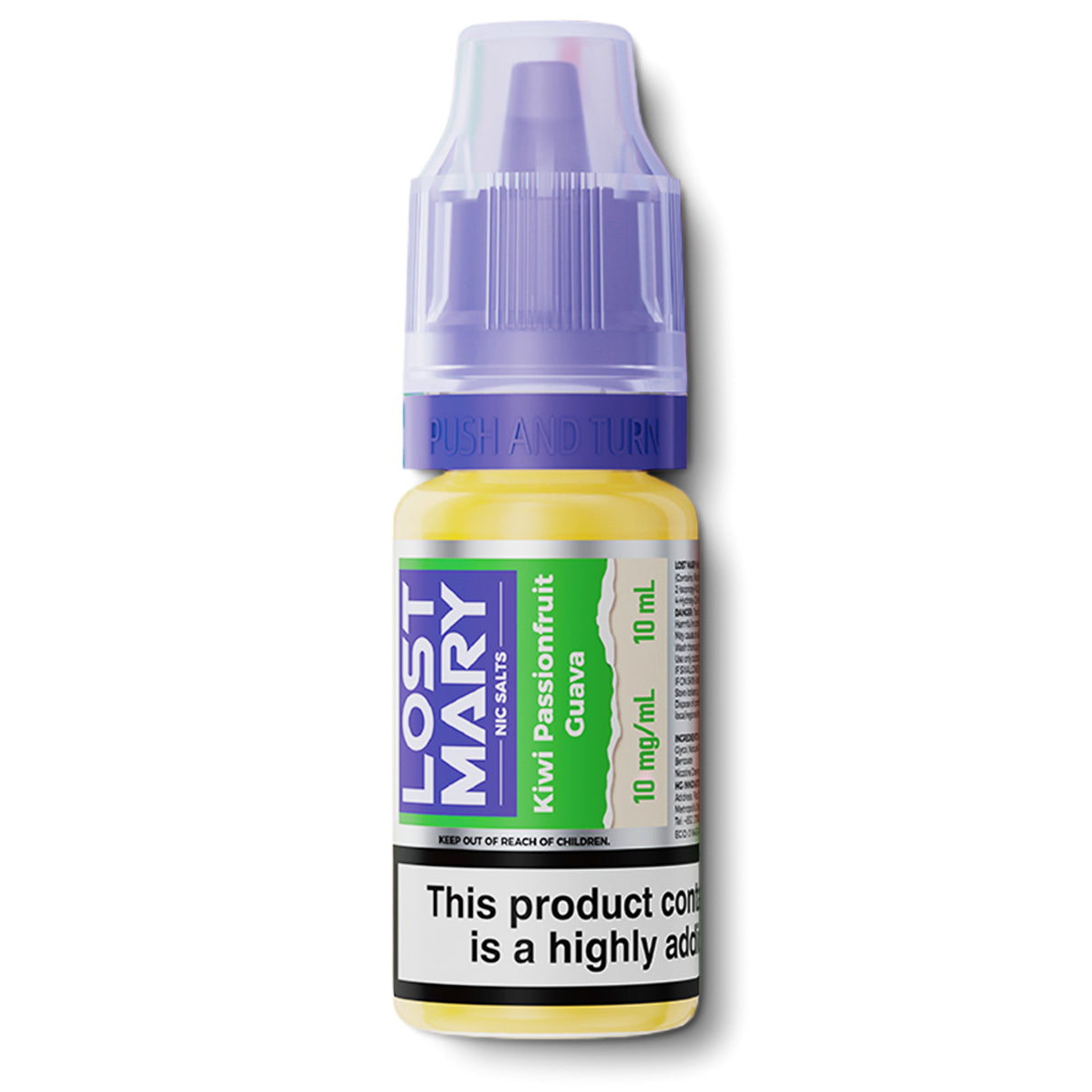 Lost Mary 10ml nic salts kiwi passionfruit guava flavour